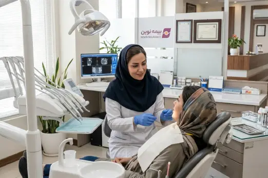 دندانپزشکی طرف قرارداد با بیمه نوین در ظفر تهران